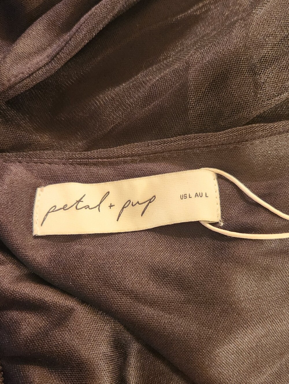 NWT Petal & Pup Francis Halter Neck Black chiffon Maxi dress $109 - Picture 8 of 9
